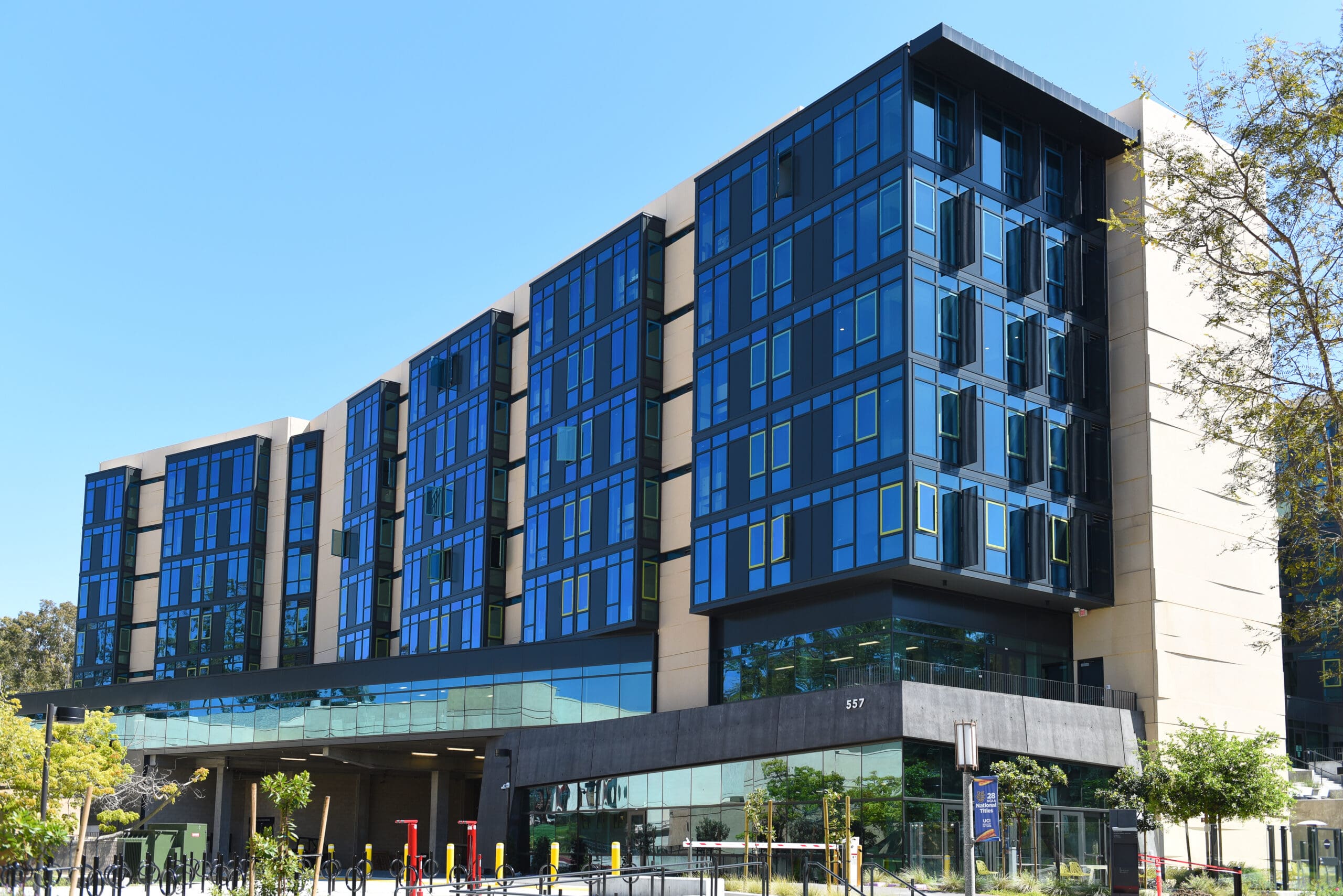 IRVINE, CALIFORNIA - 16 APRIL 2020: Brandywine student housing i