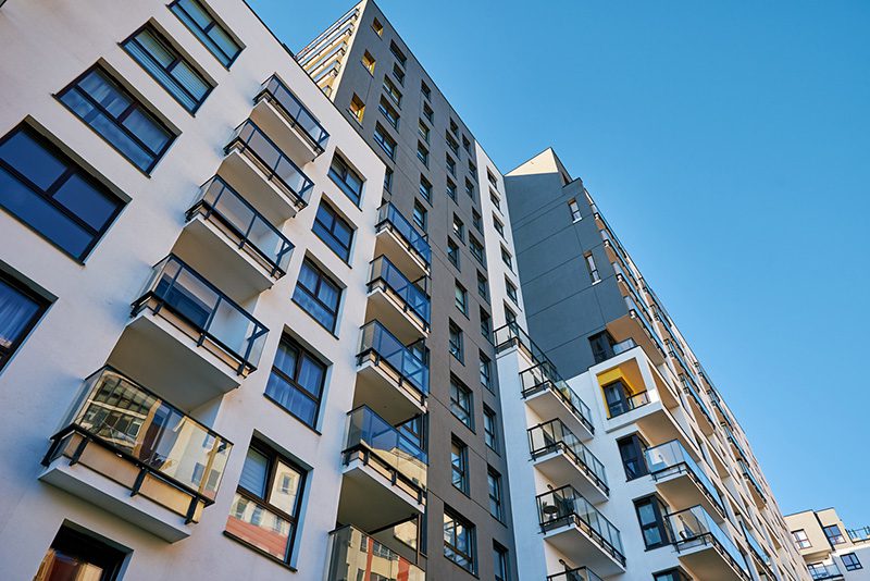IMG_5127 Modern high-rise apartment buildings where multifamily technology trends shape daily operations